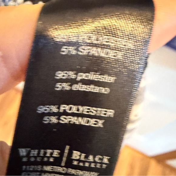 SET! White House Black Market Small Tops: Black/Royal Tunic + Blue/Purple Blouse - Picture 5 of 12